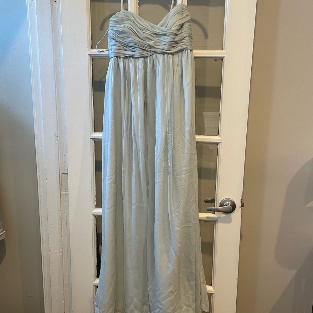 Amsale maternity Janan Dress in Ice